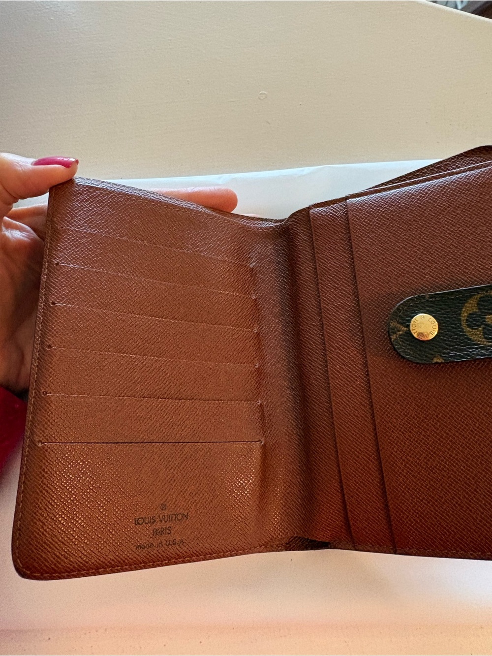 Louis Vuitton Monogram Canvas Porte Papier Bifold Wallet - Brown/Gold - Picture 6 of 10